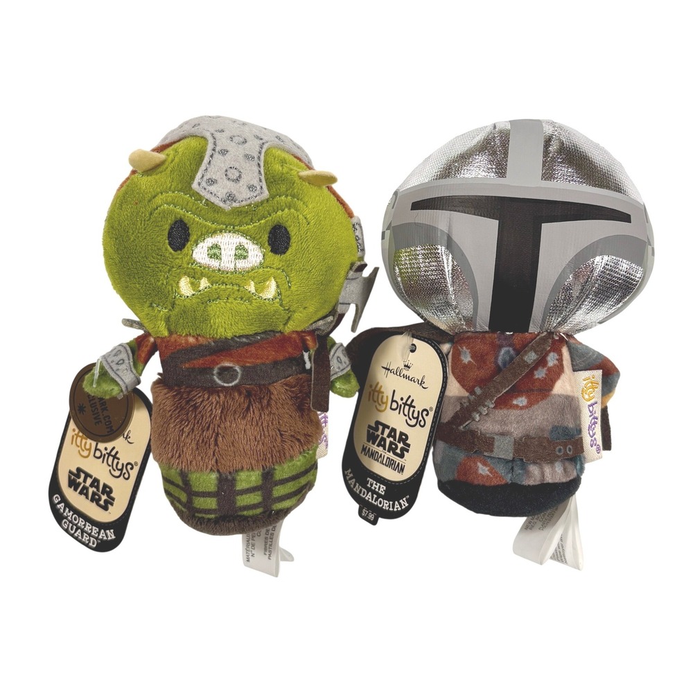 GAMORREAN GUARD & THE MANDALORIAN Itty Bitty Itty Bittys Star Wars Plush NWT